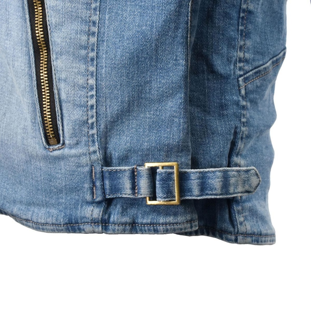 Komine JK-154 Protective Denim Double Jacket