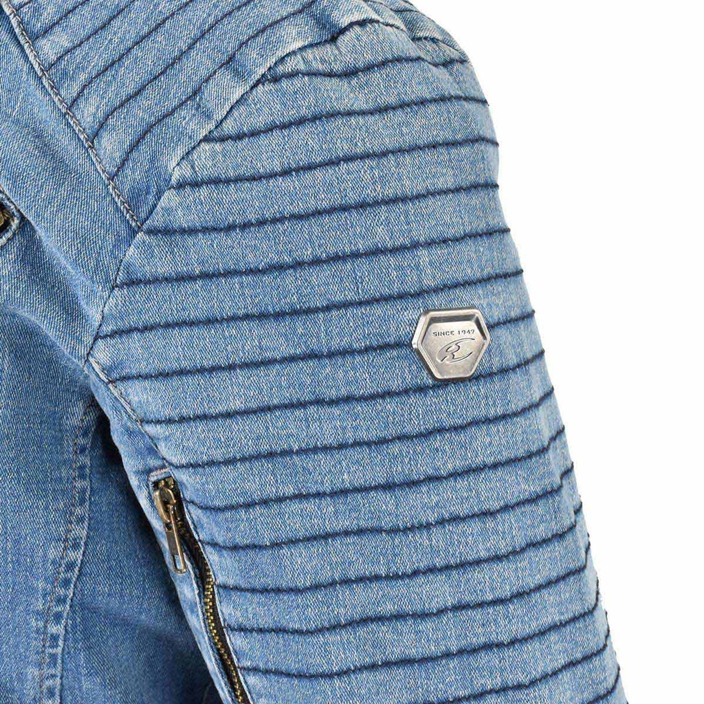 Komine JK-154 Protective Denim Double Jacket