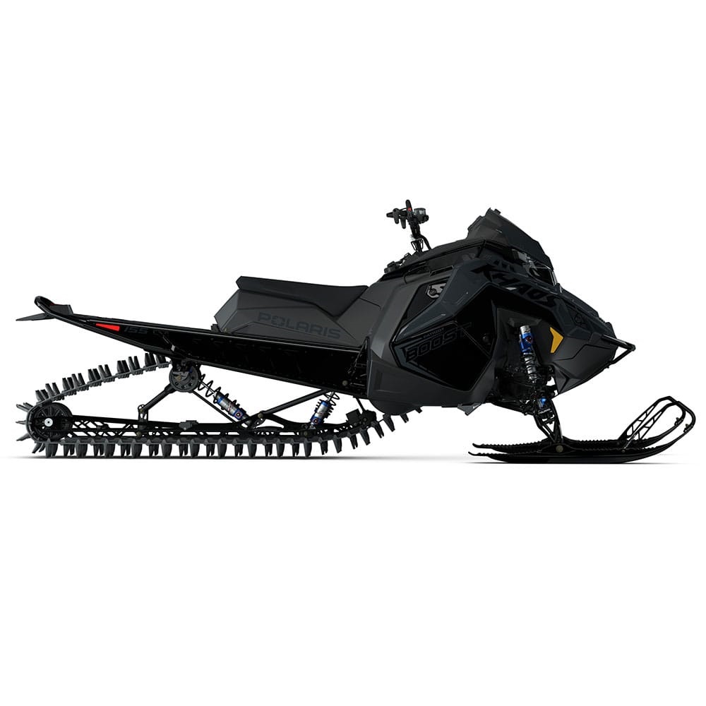 2026 Polaris Boost RMK Khaos 155 Slash - Gloss Black & Blue Dusk