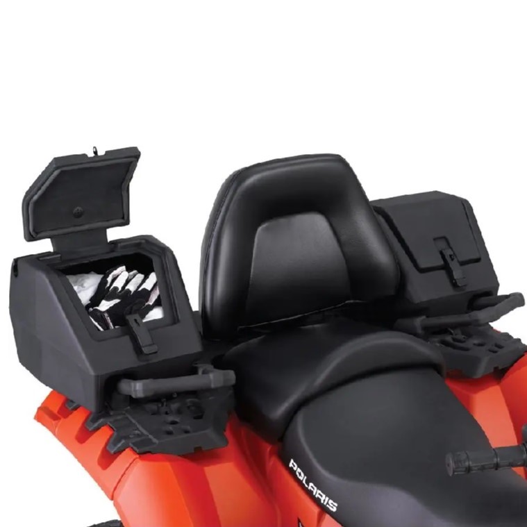 Polaris Lock & Ride Rear Cargo Storage Boxes for Sportsman ATV, Pair