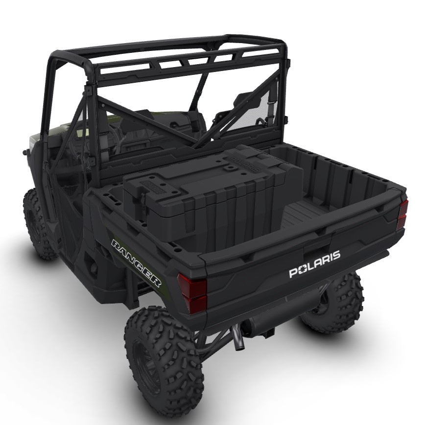 Polaris Lock & Ride Rear Bed Cargo Storage Box for Ranger