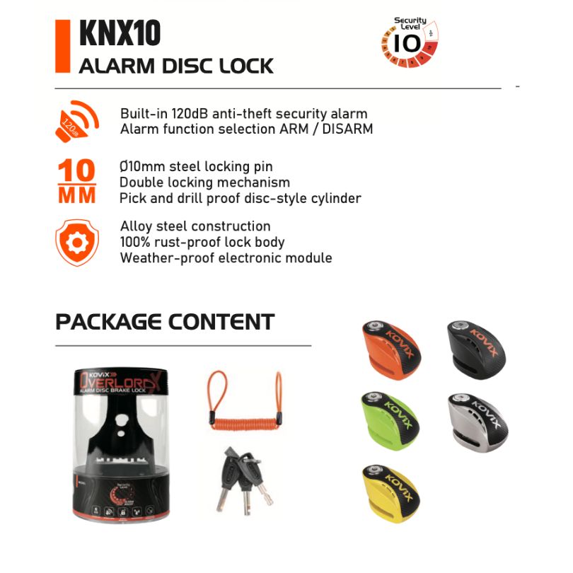Kovix KNX10 Alarm Disc Lock
