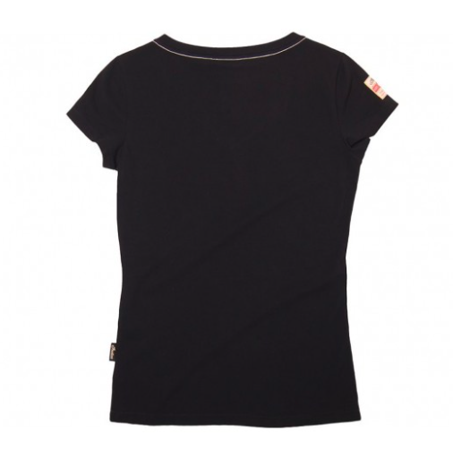 Indian W Tee V-Neck Ecru Logo