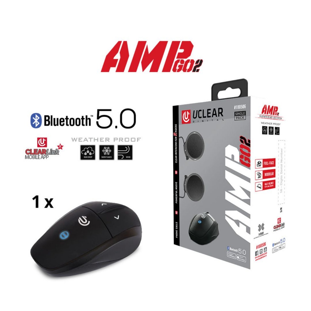 Uclear AMP Go 2 Bluetooth Intercom