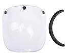 Indian Open Face Bubble Visor Clear