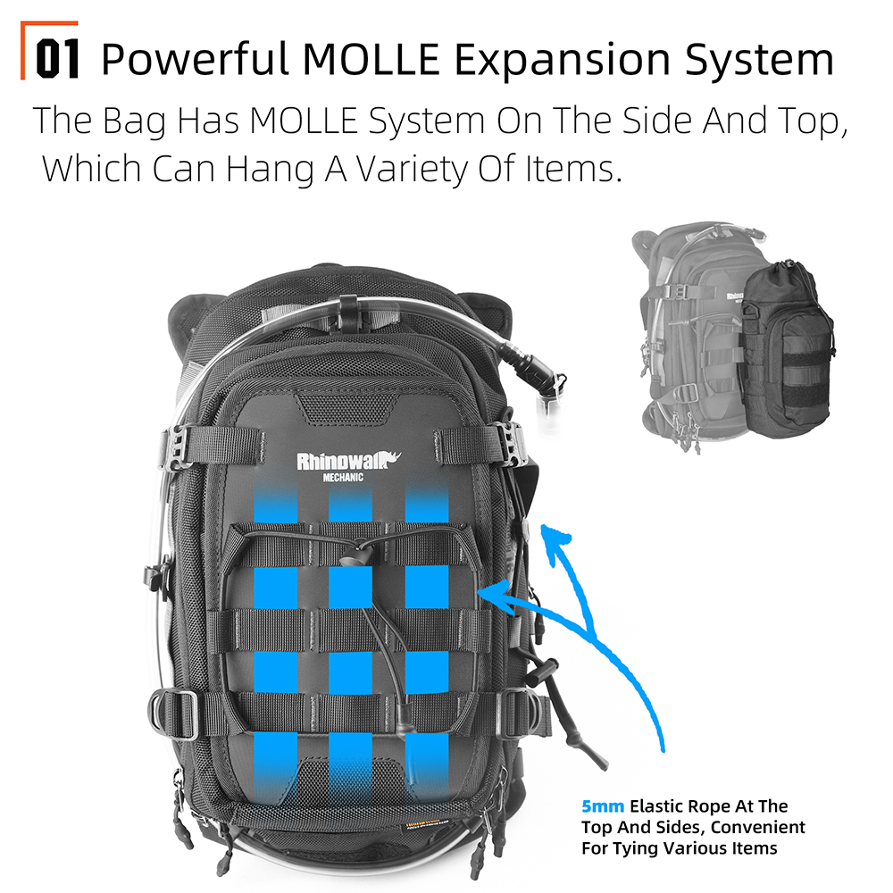 Rhinowalk Mechanic Motorcycle Tank Bag 9L