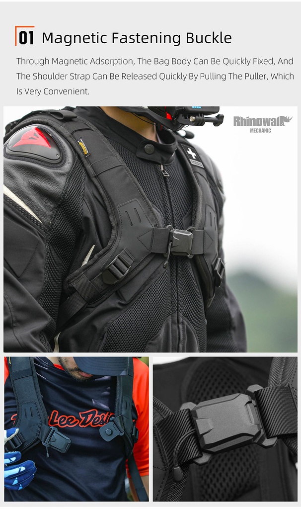 Rhinowalk Mechanic Motorcycle Backpack 23L