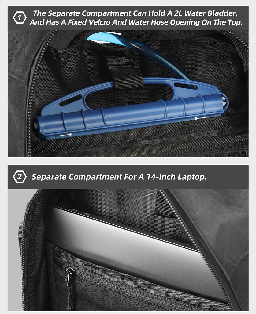 Rhinowalk Mechanic Motorcycle Backpack 23L