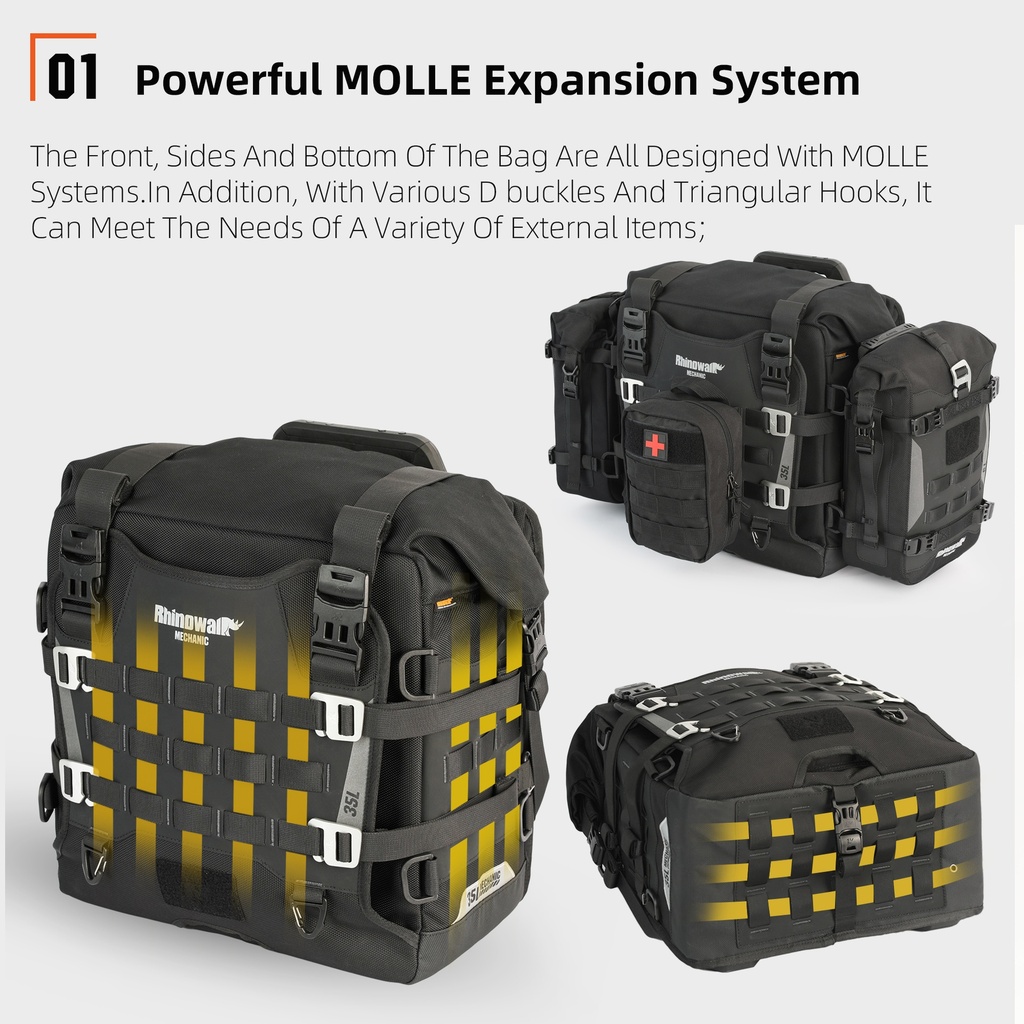 Rhinowalk Mechanic -35l Quick release side bag