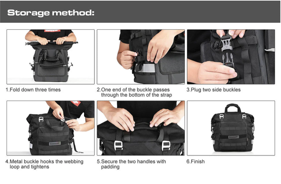 Rhinowalk 20L Motorcycle side bag