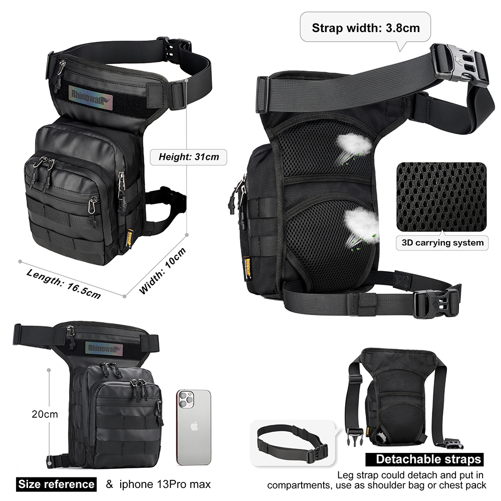 Rhinowalk Multi-Purpose Tactical Drop Leg Bag