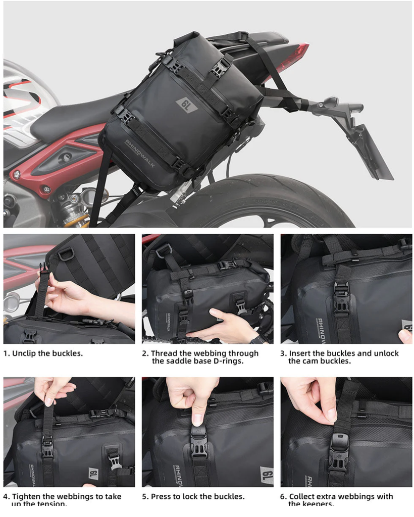 Rhinowalk 6L Waterproof crash bar bags
