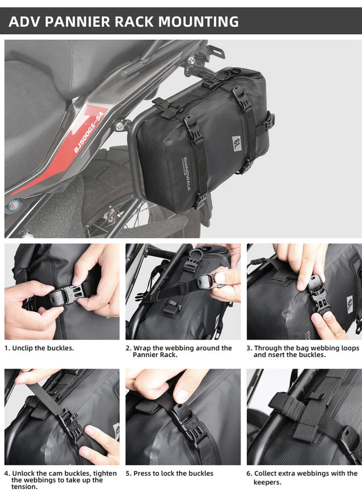 Rhinowalk 6L Waterproof crash bar bags