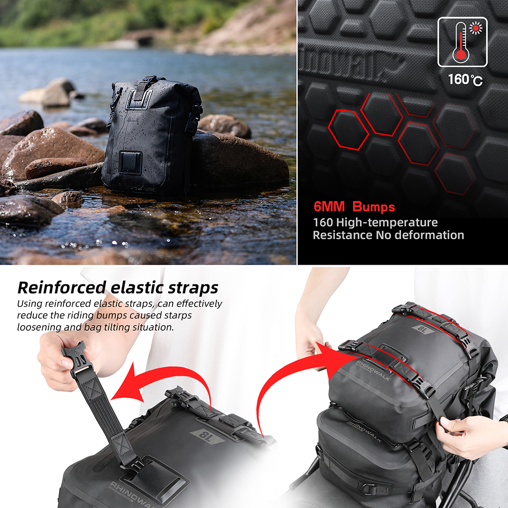 Rhinowalk 8L Waterproof crash bar bags