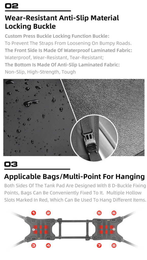 Rhinowalk Tank Base Mounting for tank bag