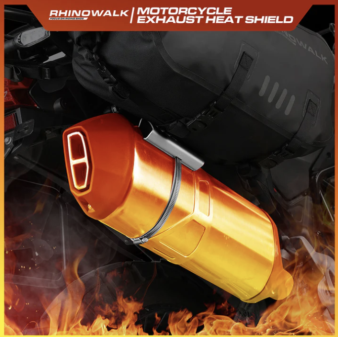 Rhinowalk motorcycle exhaust heat shield