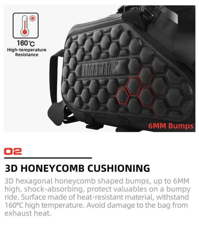 Rhinowalk Motorcycle waterproof Pannier Side Bags 9L - 18L