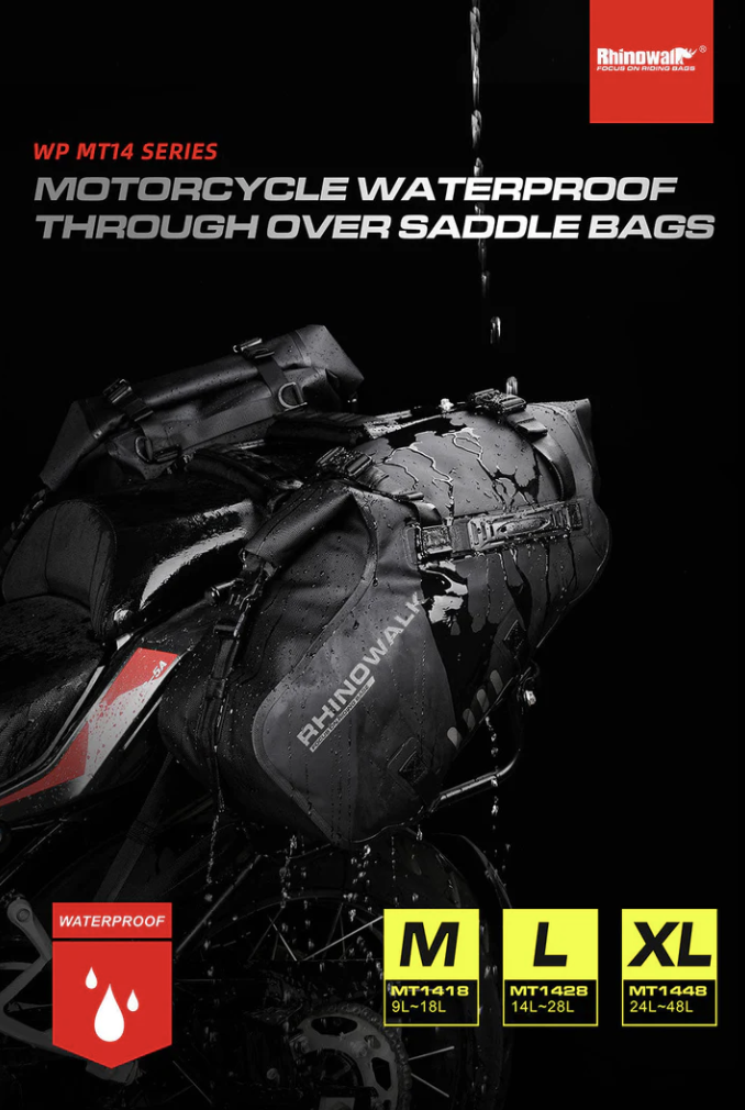 Rhinowalk Motorcycle waterproof Pannier Side Bags 9L - 18L