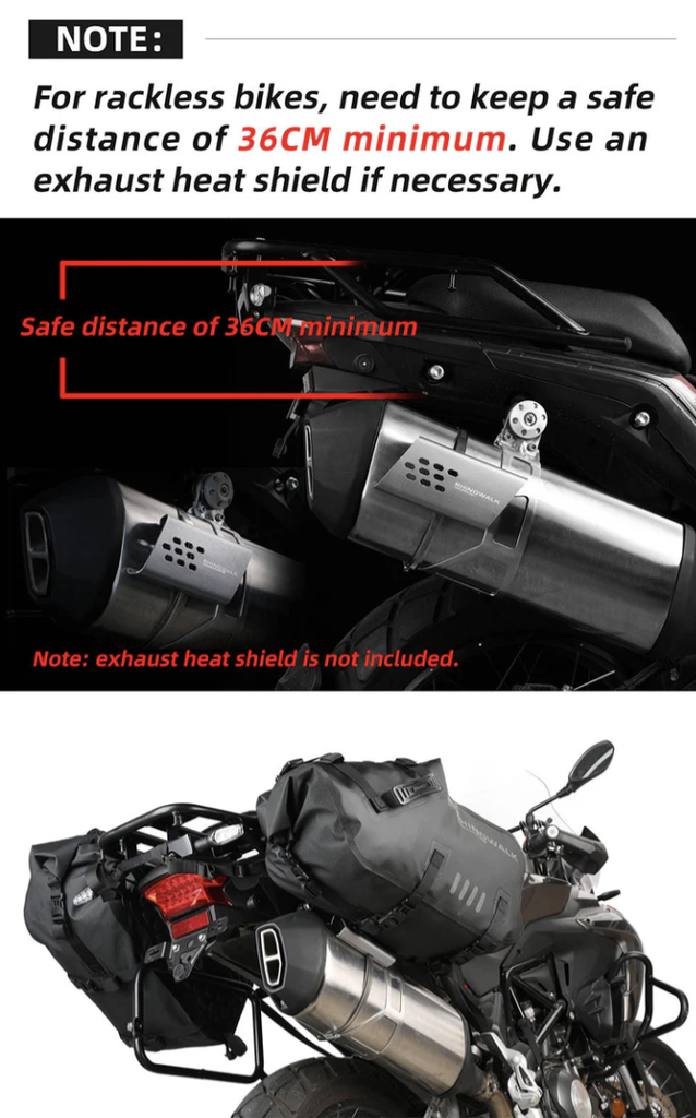 Rhinowalk Motorcycle waterproof Pannier Side Bags 9L - 18L