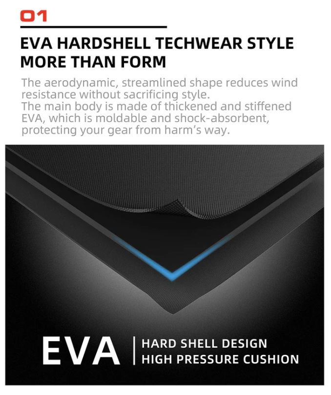 Rhinowalk Expandable Motorcycle Tail Cargo bag 23L - 35L