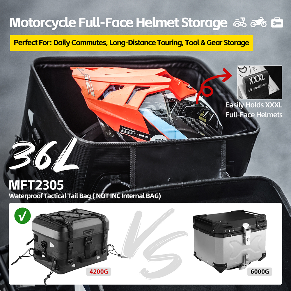 Rhinowalk 36L Fortress Series X Tactical Tail Bag