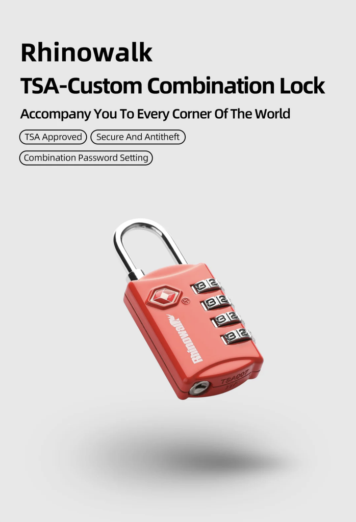 Rhinowalk TSA309RD TSA Combination Lock