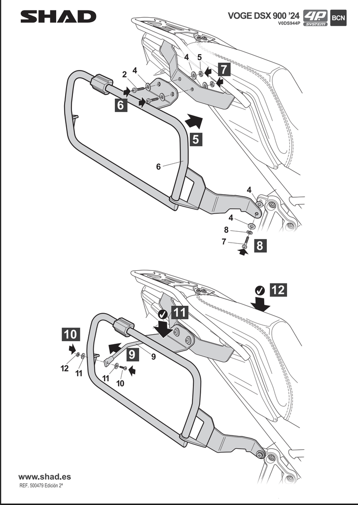 SHAD 4P SYSTEM VOGE 900 DSX