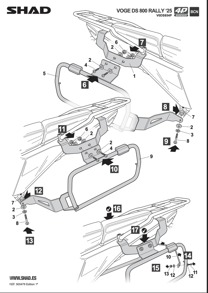 SHAD 4P SYSTEM VOGE DS800 RALLY