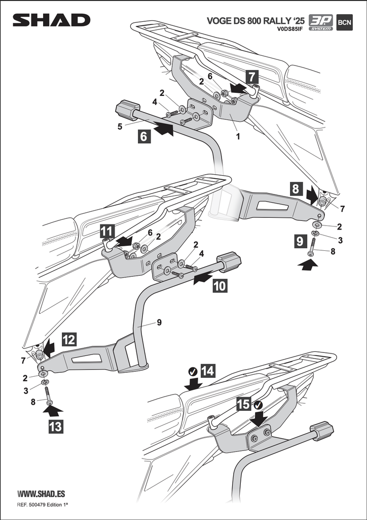 SHAD 3P SYSTEM VOGE DS800 RALLY