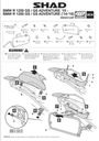 SHAD 4P SYSTEM SIDE CASE KIT BMW R1200/R1250GS ADVENTURE