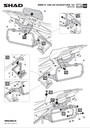 SHAD 4P SYSTEM SIDE CASE FITTING KIT BMW R1300GS ADVENTURE