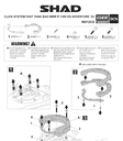 SHAD CLICK SYSTEM TANK BAG KIT FOR BMW 1300GS/1300GS ADV
