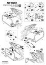 SHAD 4P SYSTEM SIDE CASE KIT CF MOTO 450 MT