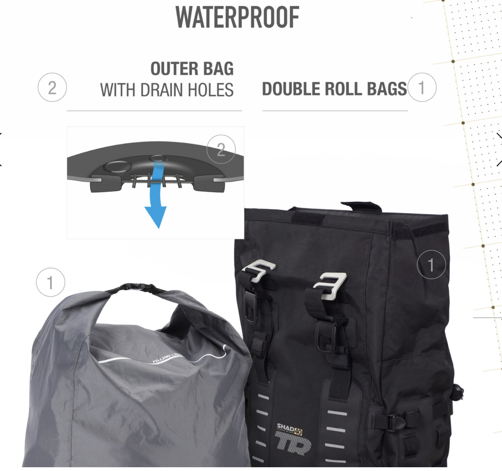 SHAD ADVENTURE TERRA SADDLEBAGS TR40