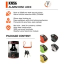 Kovix KNS6 Alarm Disc Lock