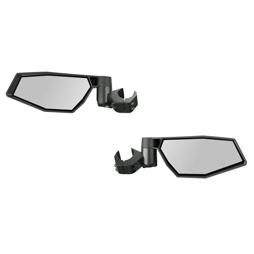 Polaris ROPS Mounted Side View Adjustable Folding Mirrors for RZR, Set of 2