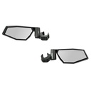 Polaris ROPS Mounted Side View Adjustable Folding Mirrors for RZR, Set of 2