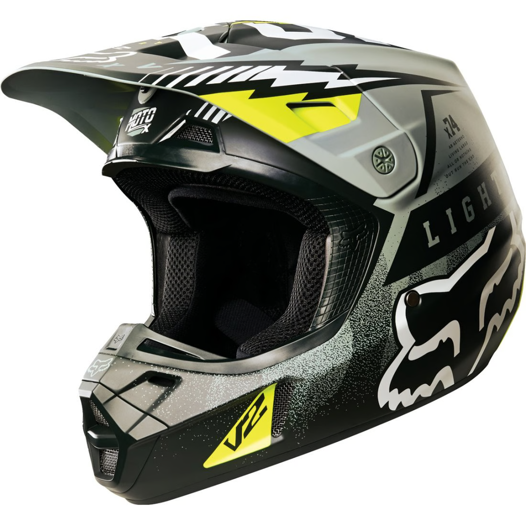 Fox V2 Vicious Helmet Gloss Ece