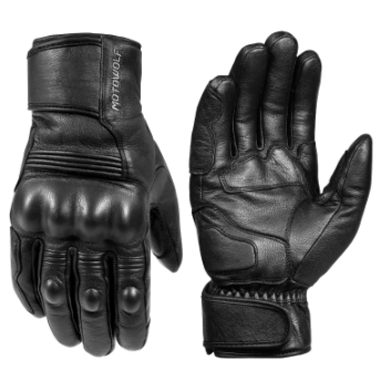 MOT-0313 Motowolf Leather Fleece Winter Racing Gloves