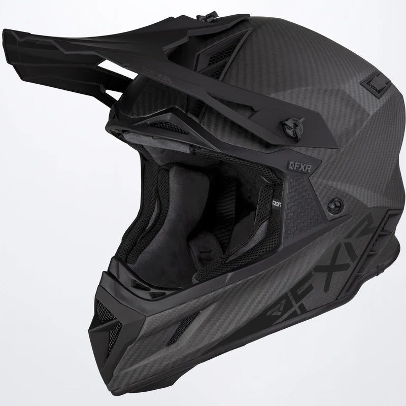 FXR Helium Carbon Helmet with Double D-Ring Buckle
