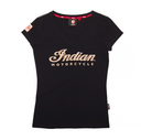 Indian W Tee V-Neck Ecru Logo
