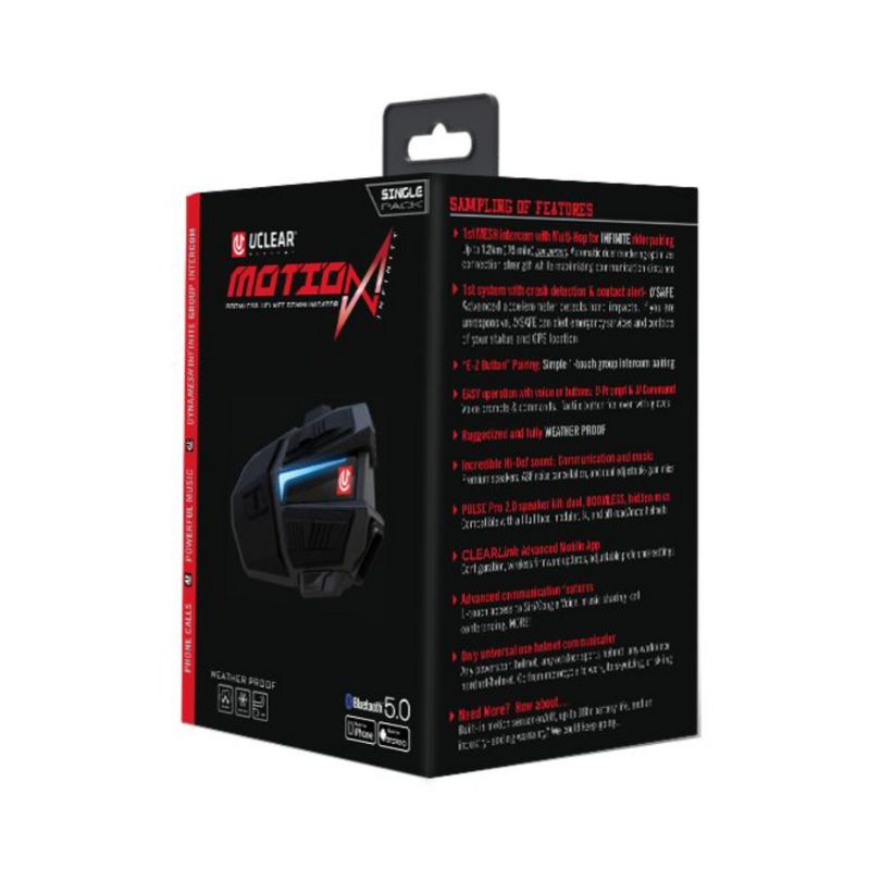 Uclear Motion Infinity Mesh Bluetooth Intercom