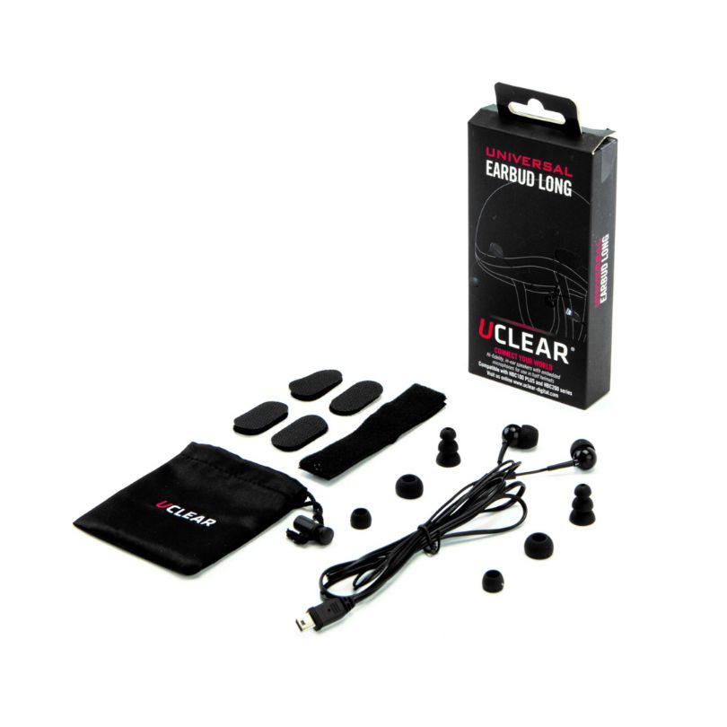 Uclear Earbuds with Microphone for Half-Helmets