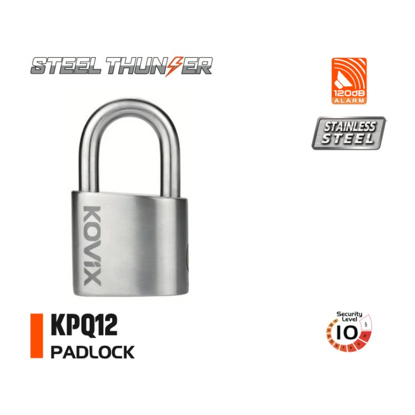 Kovix KPQ12 Alarm Padlock