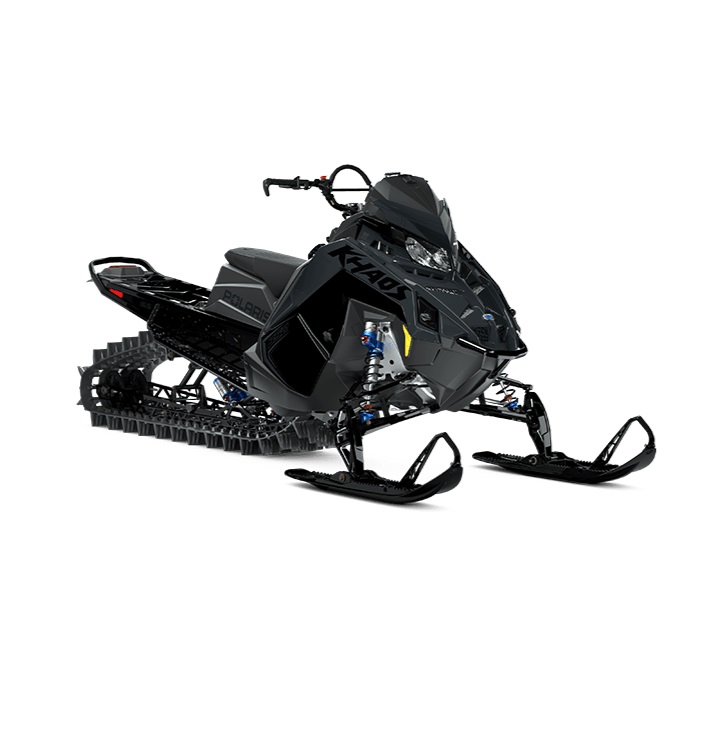 2026 Polaris Patriot Boost RMK Khaos 155 Slash - Gloss Black & Blue Dusk