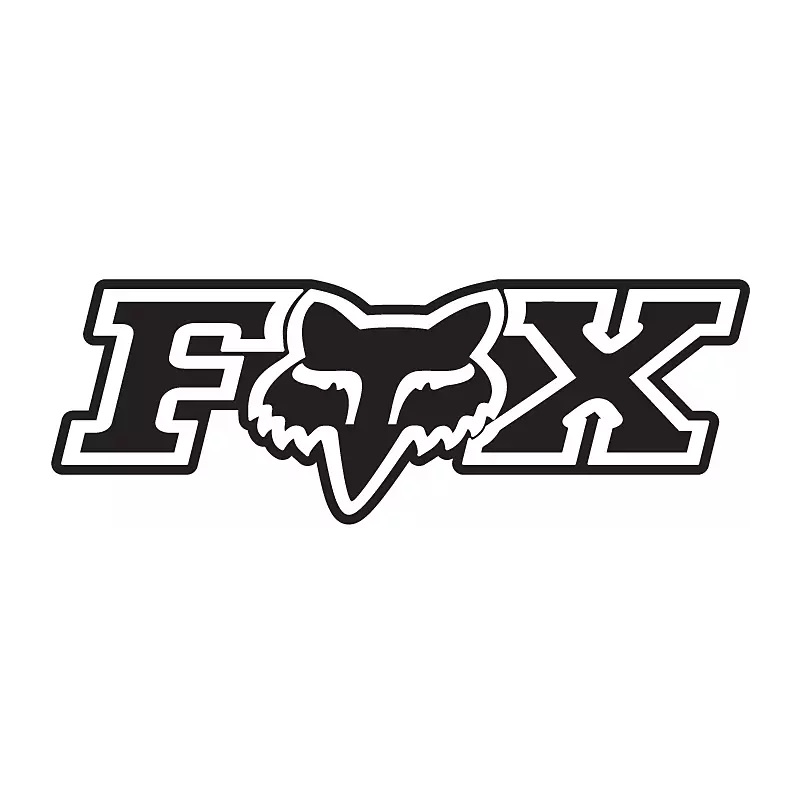 Fox 360 Sticker- 8 Inch Black