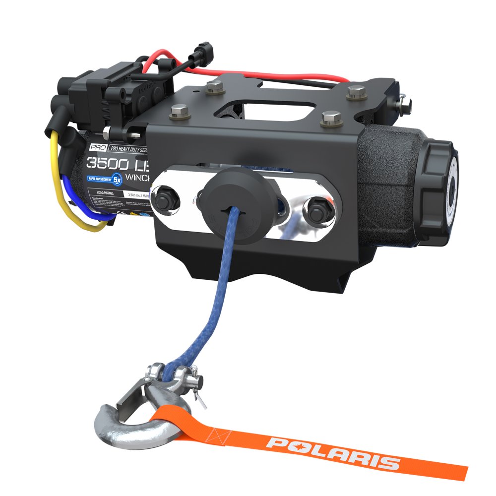 Polaris Pro HD 3,500 lb Winch with Rapid Rope Recovery