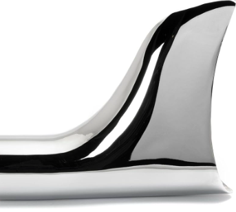 2-1/4 Fishtail Slip Ons Chrome