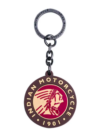 Indian Circle Icon Rubber Keyring