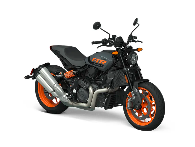 FTR Stealth Gray with Orange Graphics